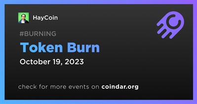HayCoin to Hold Token Burn on October 19th