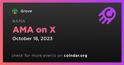 Grove to Hold AMA on X on October 18th