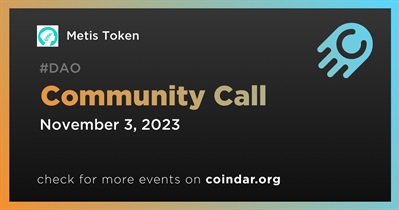 Metis Token to Host Community Call on November 3rd