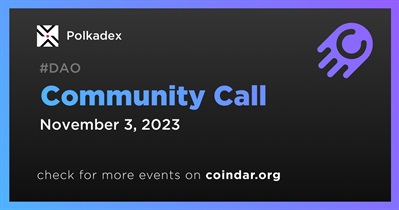 Polkadex to Host Community Call on November 3rd