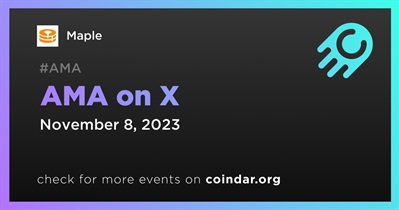 Maple to Hold AMA on X on November 8th
