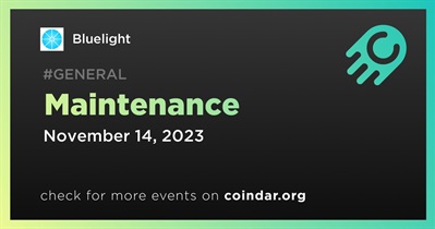 Bluelight to Conduct Scheduled Maintenance on November 14th