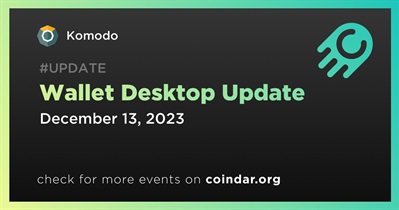 Komodo to Release Wallet Desktop Update on December 13th