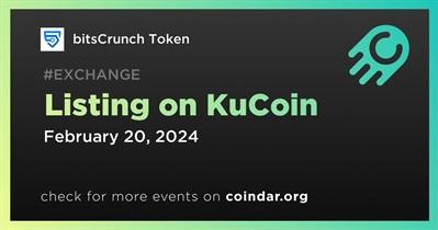 BitsCrunch Token to Be Listed on KuCoin on February 20th