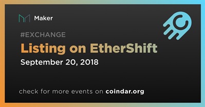 Listing on EtherShift