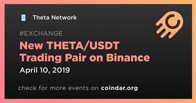 New THETA/USDT Trading Pair on Binance