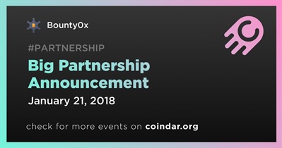 Big Partnership Announcement