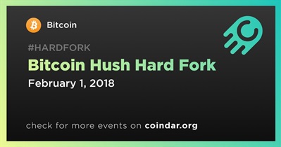 Bitcoin Hush Hard Fork