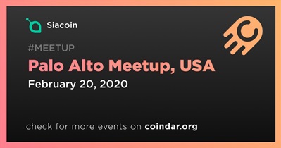 Palo Alto Meetup, USA