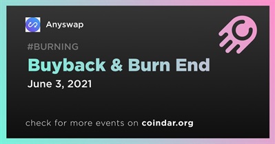 Buyback & Burn End
