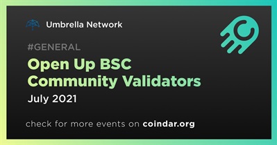 Open Up BSC Community Validators