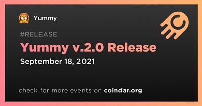 Yummy v.2.0 Release