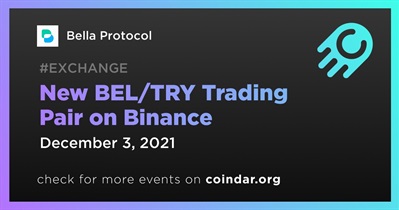 New BEL/TRY Trading Pair on Binance