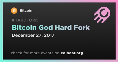 Bitcoin God Hard Fork