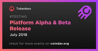 Platform Alpha & Beta Release