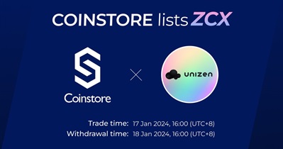 Unizen to Be Listed on Coinstore on January 17th