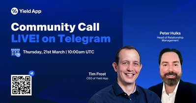 YIELD App to Hold AMA on Telegram on March 21st