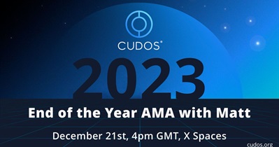Cudos to Hold AMA on X on December 21st