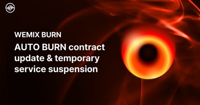 Wemix Token to Suspend Auto Burn Service