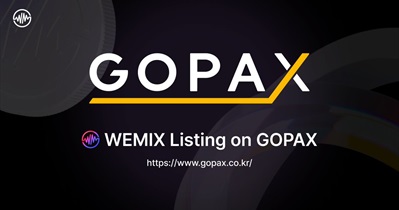 Wemix Token to Be Listed on GOPAX on November 8th